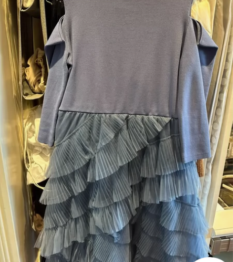 VEROMODA针织连衣裙高腰气质网纱裙蛋...