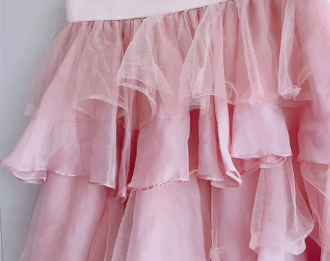 粉色蛋糕裙，松紧腰，90-120斤都可以穿...
