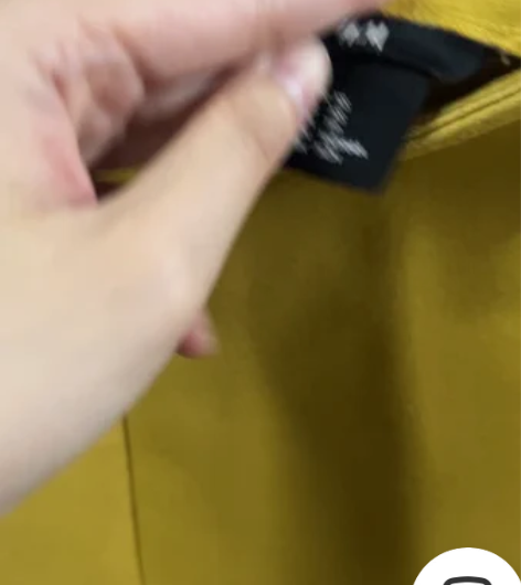 HM空气棉 姜黄色 鱼尾裙 XS码