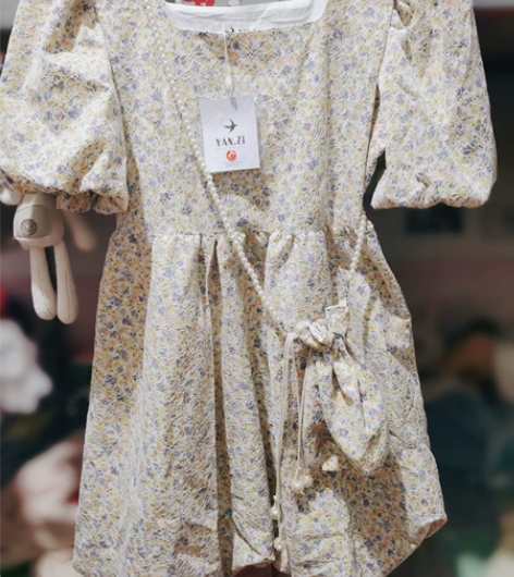 全新  连衣裙小碎花清新花苞裙 花苞裙  ...