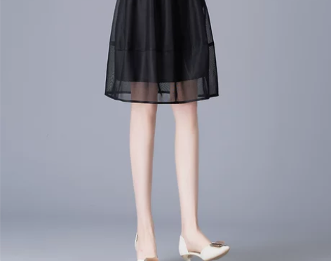 灯笼裙半身裙女夏季薄款2023新款高腰蓬蓬...