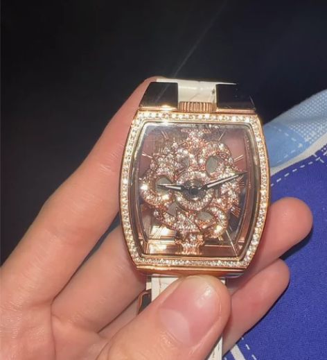 蒂玮娜davena绝版金色表盘白色表带 一...