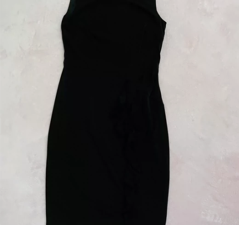 黑色无袖背心连衣裙显瘦直筒打底裙文艺范纯色...