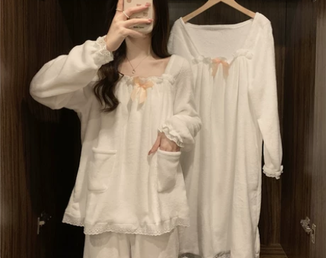 2023早春季新款甜美公主风家居服两件套可...