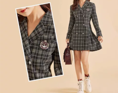 爱依服学院风连衣裙 s码 60包邮出 感兴...