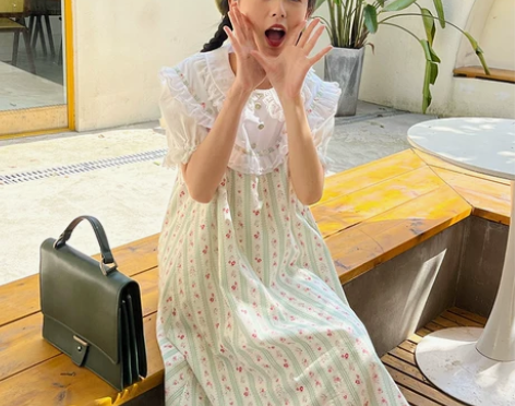 mameya豆制屋 法式甜美温柔风气质短袖...