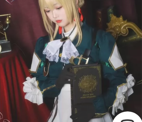 〔薇尔莉特cos〕假发+衣服+手套+袜子 ...