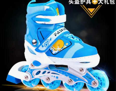 路狮溜冰鞋儿童全套装3-5-6-8-10岁...