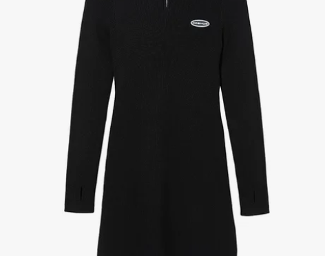 西遇针织连衣裙女2022年春季新款紧身小个...