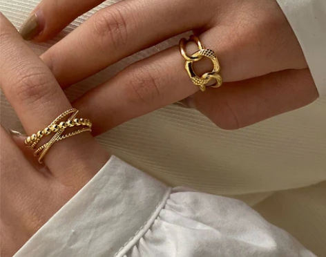 ?依大仙代购指环 材质：18k镀金925银...