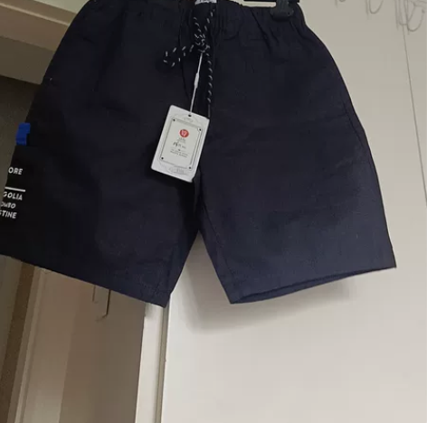男士全新兰色棉短裤，尺寸M码，腰围67厘米...