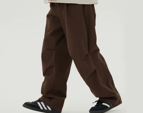 JNXS/江南先生日系复古立体褶皱休闲长裤...