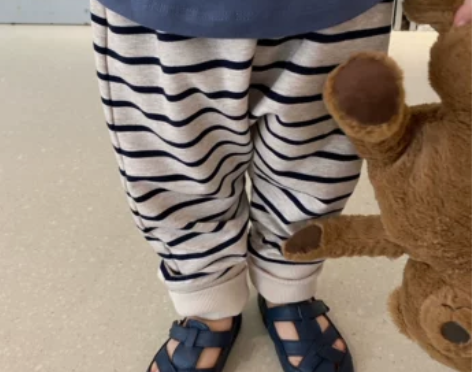 Didibear21FW 燕麦色舒适罗纹拼...