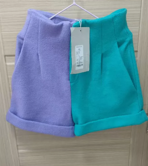 HADES PLUTO，全新中码毛呢拼色短...