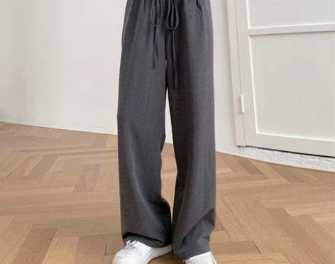 西装裤女直筒宽松高腰休闲裤2020新款秋季...