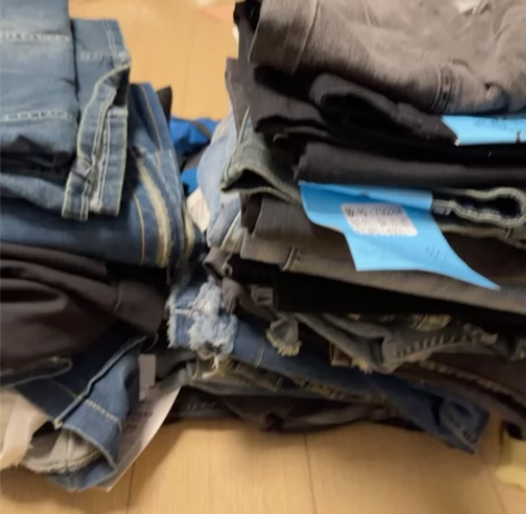 大码博主闲置喇叭裤 喇叭裤 喇叭裤 几乎吊...