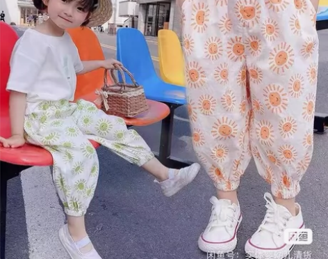 全新棉麻防蚊裤[送花] 选用针织纯棉精纱，...