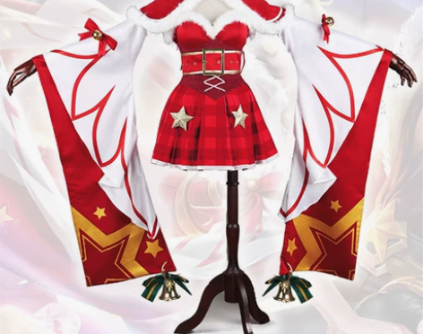 多肉君 王者荣耀貂蝉圣诞恋歌cos服  没...