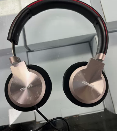 飞利浦头戴式耳机有线重低音乐跑步学习游戏听...