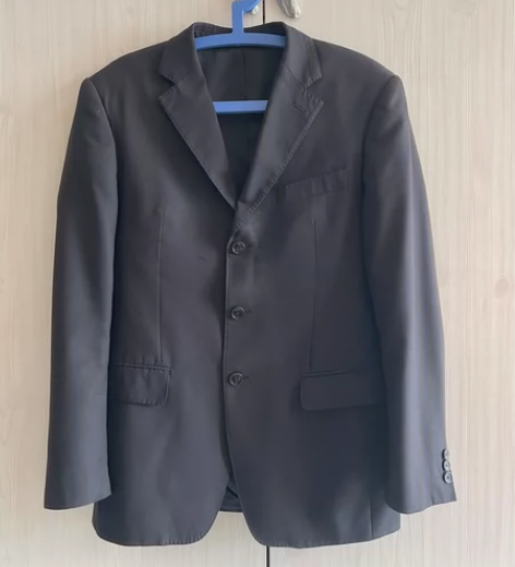 闲置 黑色西服上衣 身高180体重135-...