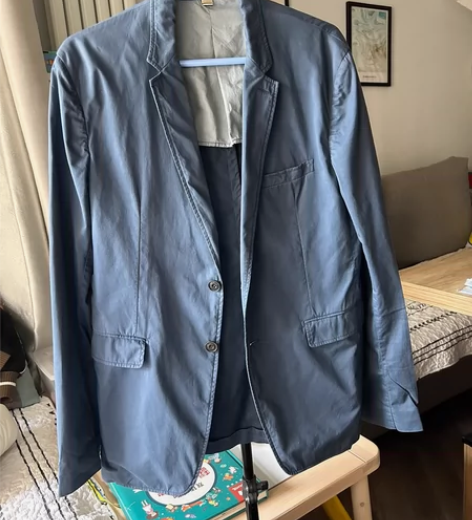 Burberry巴宝莉博柏利棉料休闲西服，...