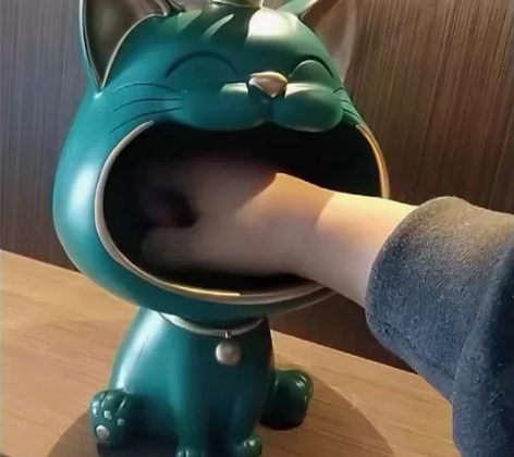 【网红摆件  招财猫  门口进门钥匙收纳 ...