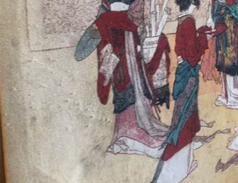 挂画刺绣,尺寸1600×600标价就是卖价...