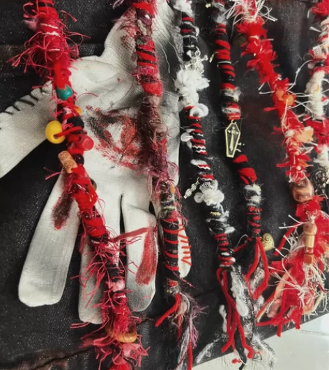 红与黑  暗黑风毛线辫 脏辫非洲辫  价格...