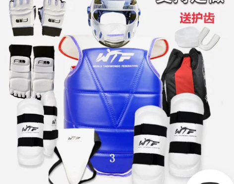 跆拳道护具全套成人儿童加厚型比赛护具六件套...