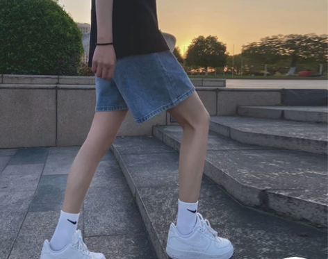 牛仔短裤女夏季2021年新款潮ins高腰显...