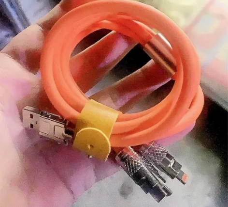 充电线三合一拖三手机数据线超级快充机客线适...