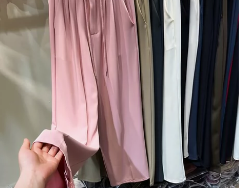 西装休闲窄版阔腿裤女夏款2023韩版高腰抽...