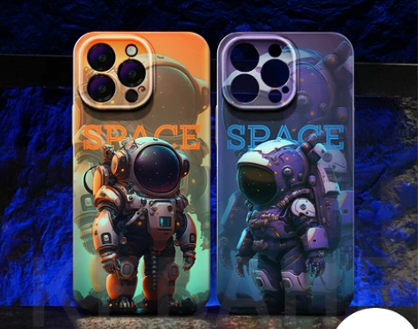宇航员适用苹果14promax手机壳iph...