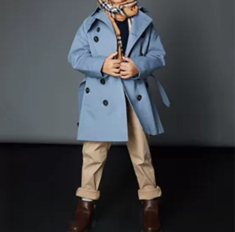 网易严选儿童成人男女经典英伦休闲风衣160...