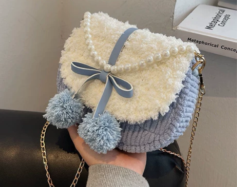 成品手工DIY编织情侣闺蜜礼物斜挎包包女手...