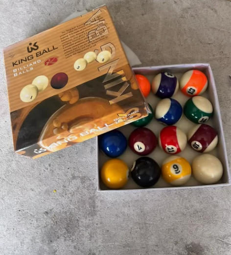 出口精品黑八台球子16彩球美式国产台球 斯...