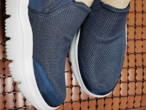 捡漏斯凯家春季一脚蹬厚底缓震老人休闲鞋男5...