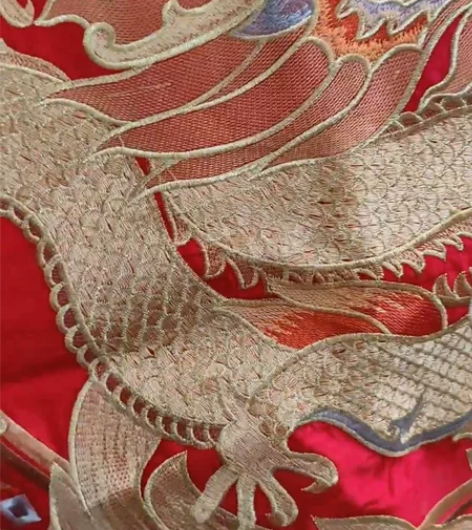 婚庆四件套大红色新婚婚礼婚床刺绣花纯棉全棉...