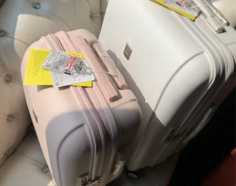 拉杆箱酒红色磨砂面静音万向轮行李箱登机箱托...