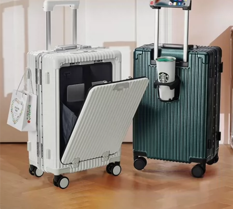 商务登机箱男高端新款铝框拉杆旅行箱多功能前...