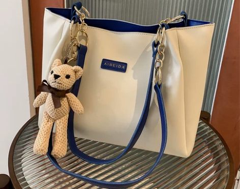 大学生上课托特包女2023新款潮高级感单肩...