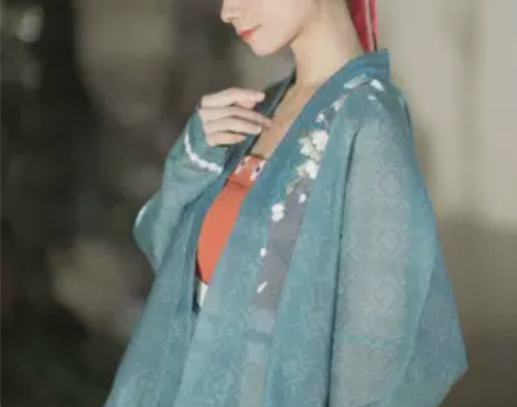 桔屿原创汉服女【陌桑花】宋制吊带飞机袖中国...