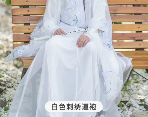 鲲丨如梦霓裳原创汉服夏季男道袍非古装古风长...
