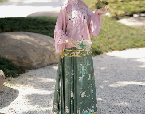 鹤别空山珍缕平价马面裙汉服女原创明制全套对...