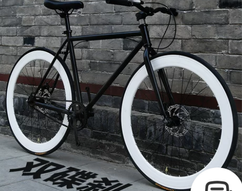 死飞自行车男女款成人活飞赛车公路车实心胎学...