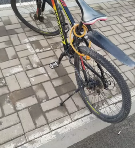 美利达勇士300DS，18年的。后轮被电瓶...