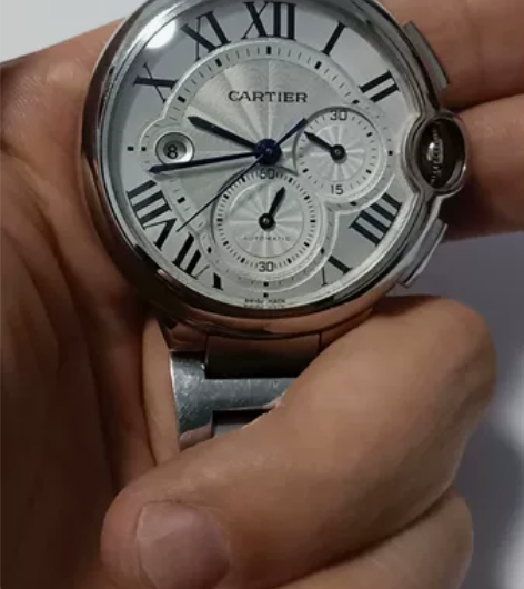 国产计时手表！非卡地亚！后盖螺丝少一个！腕...