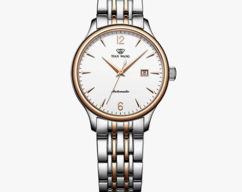 天王表正品时尚休闲女表防水自动机械表钢带女...