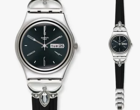 Swatch/斯沃琪手表金属系列优雅礼物石...