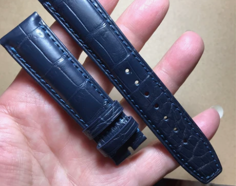 鳄鱼皮表带适配万国IWC柏涛菲诺手表带葡计...